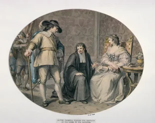 Oliver Cromwell Discovering His Chaplain, Jeremiah White, on His Knees Before His Youngest Daughter, Frances